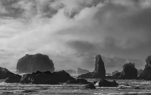 Face Rock B and W by jgpittenger