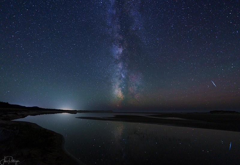 Milky Way, Reflections and Shooting Star