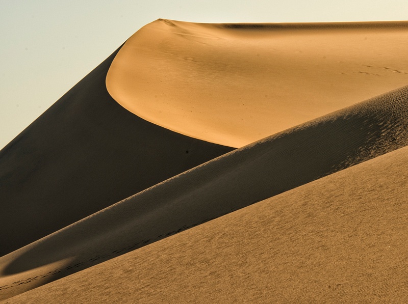 Sunrise on the sand dunes
