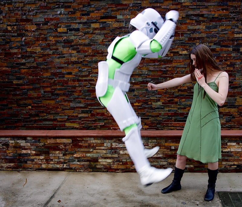 River punching a Storm Trooper 2