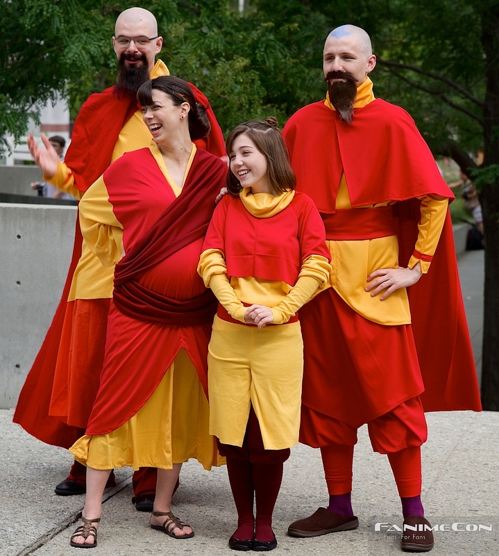 Family in Red and Yellow