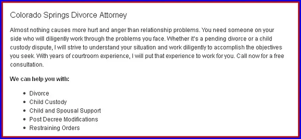 Divorce Attorney Colorado Springs by...