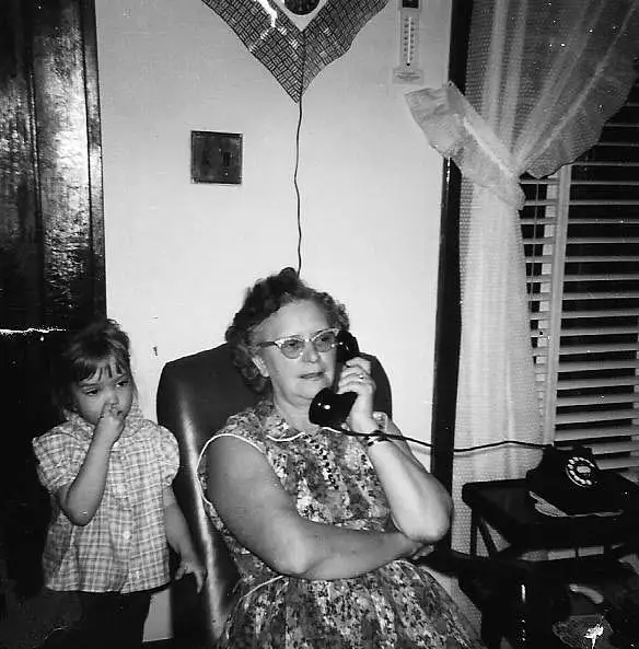 Grandma Mercer & Nancy Abrahamson ca 1959 by...