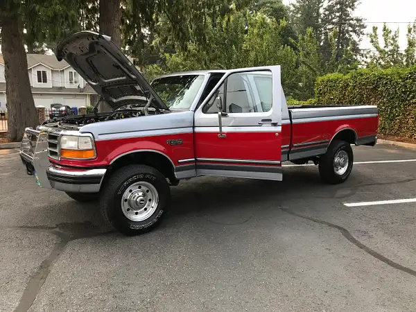 1996 FORD F250 EXTRA CAB RED & GRAY by...
