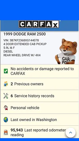 1999 Dodge Ram 2500 Extra Cab 4x4 Diesel 122k Miles by...