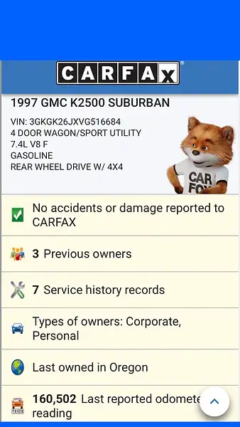 1997 GMC Suburban 2500 4x4 177k Miles by...