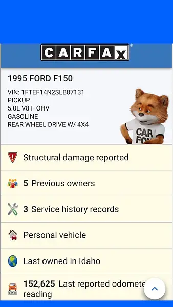 1995 Ford F150 Reg Cab 4x4 189k Miles by...