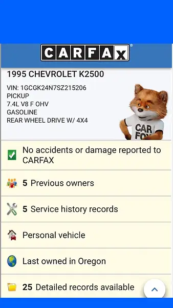 1995 Chevy Silverado 2500 Reg Cab 4x4 218k Miles by...