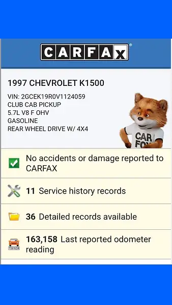 1997 Chevy Silverado Extra Cab 3-Door 4x4 166k Miles by...