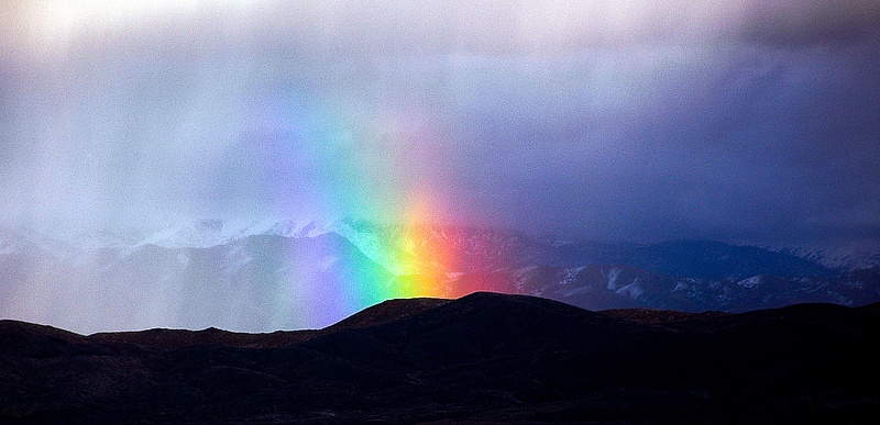 Rainbow - Nevada Desert