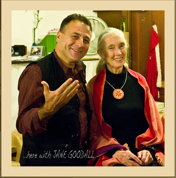 With Jane Goodall by Gino De  Grandis