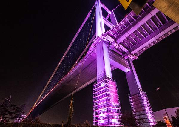 ISTANBUL -Bosforo Bridge by Night by Gino De  Grandis