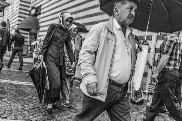 ISTANBUL -Gentleman with umbrella by Gino De  Grandis