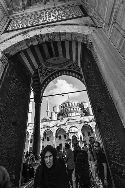 ISTANBUL -Exiting the New Mosque by Gino De  Grandis