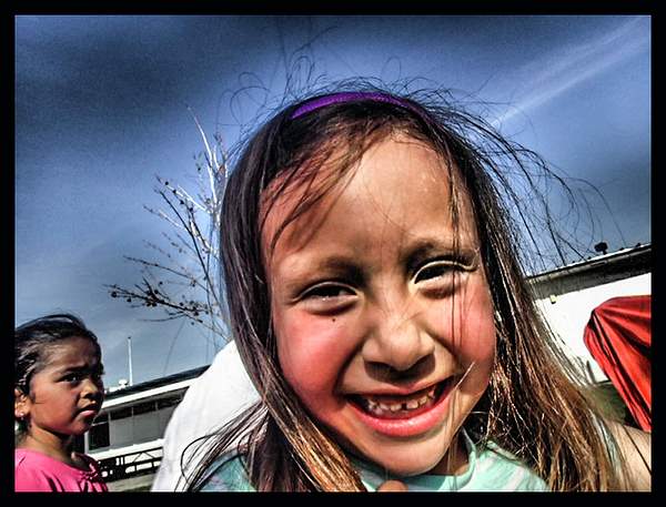 happy little girl by Gino De  Grandis