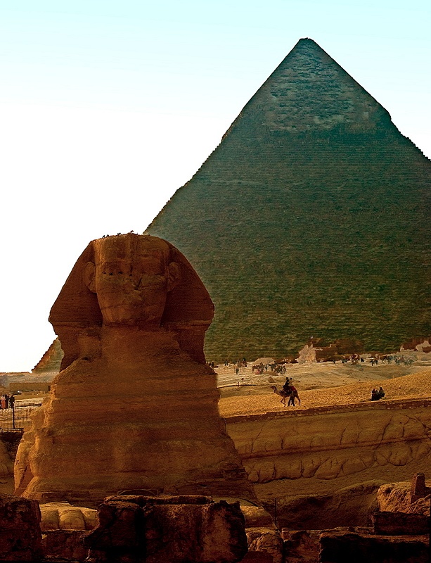 Sphinx & pyramid, Giza, Egypt