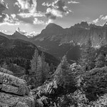 Dolomiti in 48 hours black and white