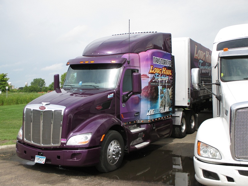 Long Haul Trucking purple