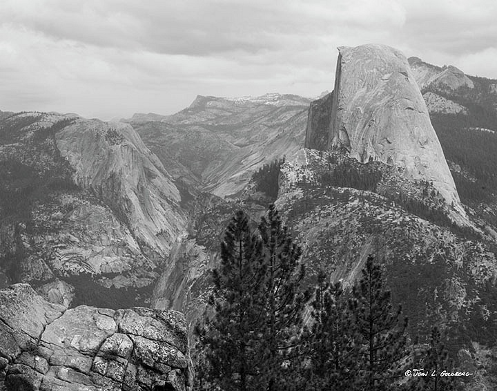 150405001BW Half Dome from Washburn Point