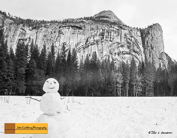 160103005BW Snowman, Washington Column and North Dome by...