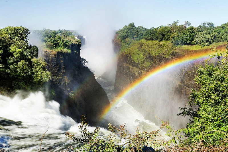Vic Falls Rainbow Zimbabwe Africa