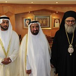 البطريرك يوحنا العاشر يلتقي حاكم الشارقة الشيخ سلطان القاسمي