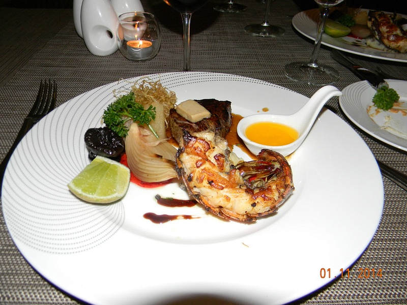 Surf and Turf at Coquette restaurant