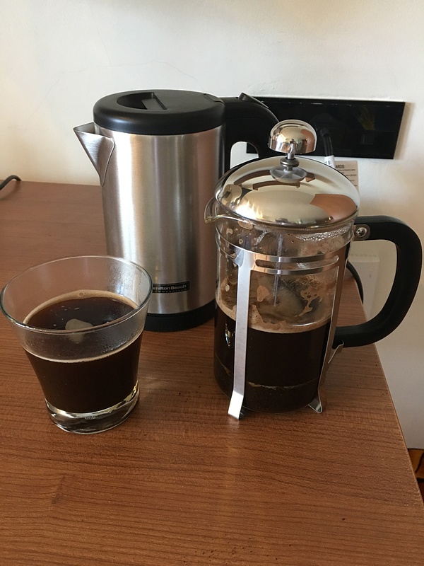 French press in my room