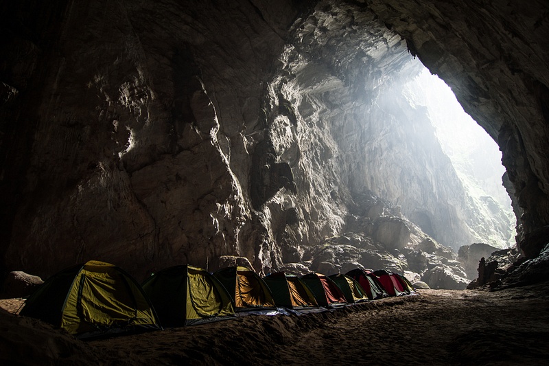 Camp inside Son Doong Cave