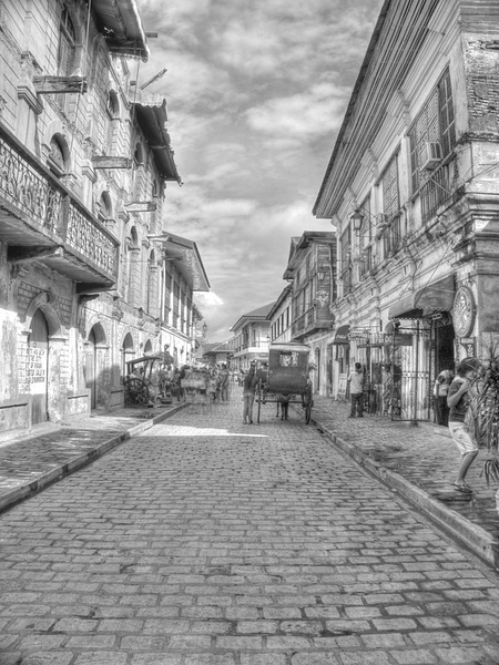 vigan in black and white