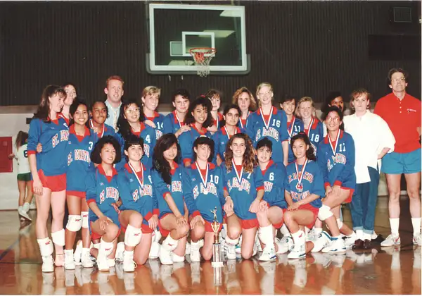 058_1989 First Girls Volleyball Team by SiPrep