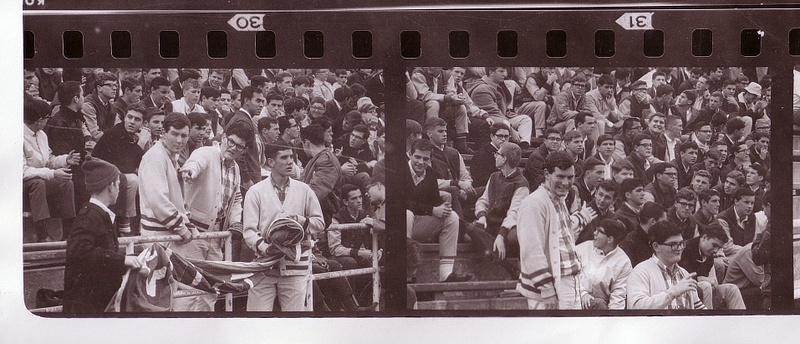 0275_1966 Cheerleaders Crowd 1966