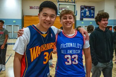 Sports Jersey Day and Basketball Shooting Contest - by David A Arnott and Erin Visbal