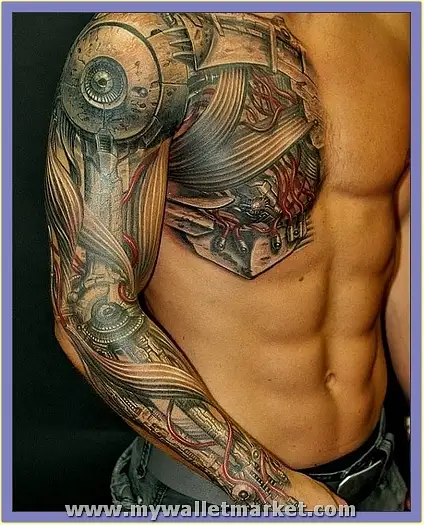 3D back arm Tattoo - Veteran Ink