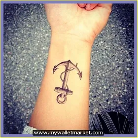 57 Feminine Anchor Tattoos Stock Photos HighRes Pictures and Images   Getty Images