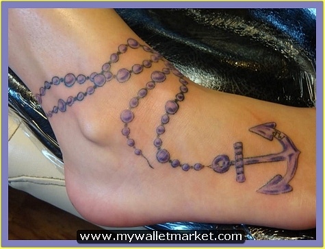 100 Traditional Anchor Foot Tattoo Design png  jpg 2023
