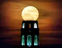 Moon Coit Tower by FLarson