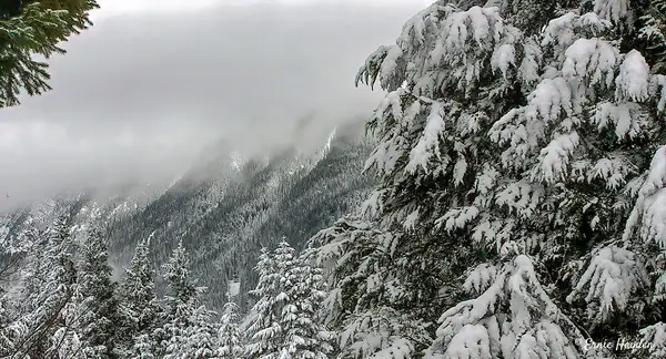 Mt Si with Snow cover by Ernie Hayden