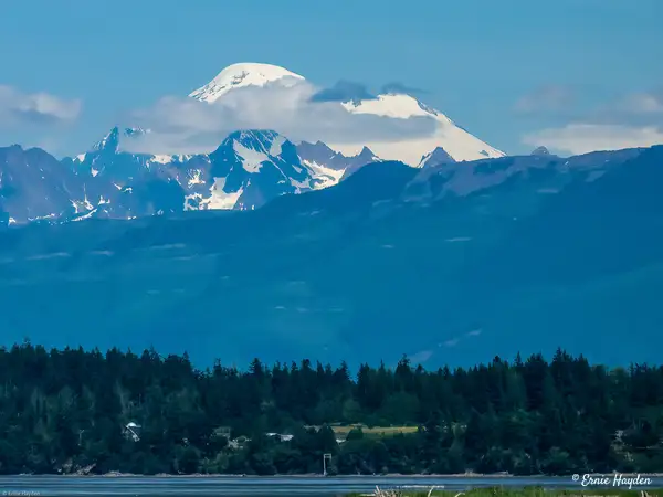 Mt Baker from Anacortes - Looking Over Padilla Bay by...