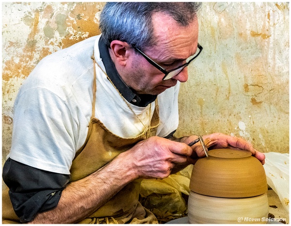 Male Ceramic Maker 1 ITALY_757_2022 copy 2 - Norm Solomon Photography
