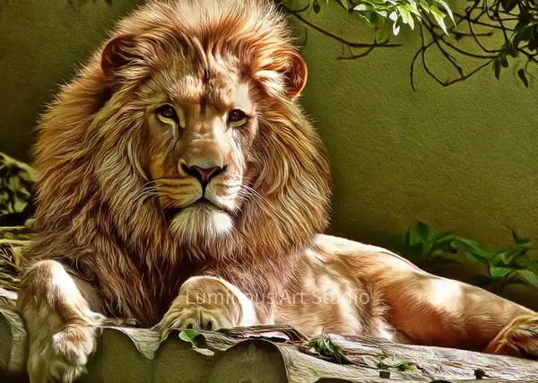 lion-lying-down-02 by LuminousLight