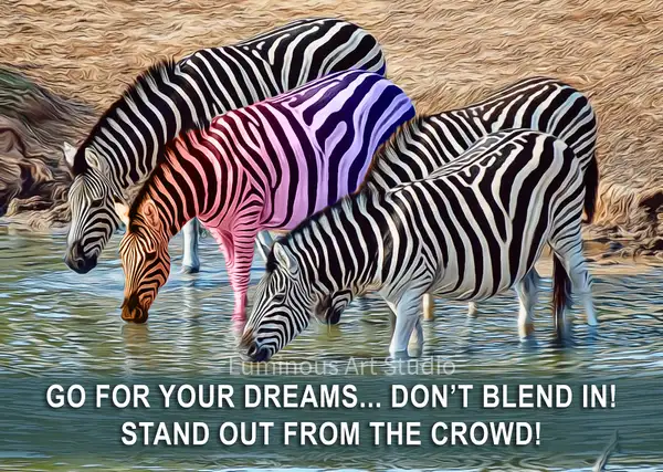 Zebra-motivation by LuminousLight