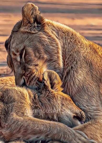 Lion-Cub-Momma - LuminousLight