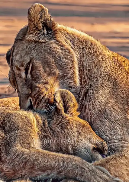 Lion-Cub-Momma by LuminousLight