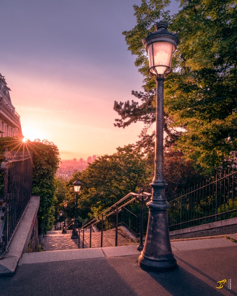 Stairs in Montmartre II, Paris, France, 2020 - Color Private Archive &amp;#821 Thomas Speck Photography 