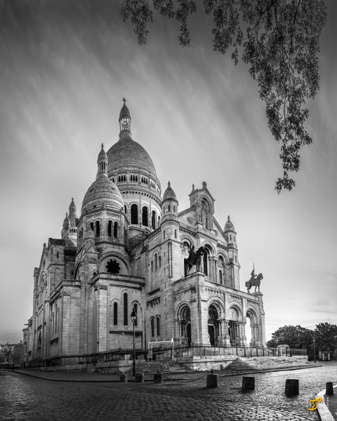 Sacre Coeur I, Paris, France, 2020 - Paris B&amp;W - Thomas Speck Photography