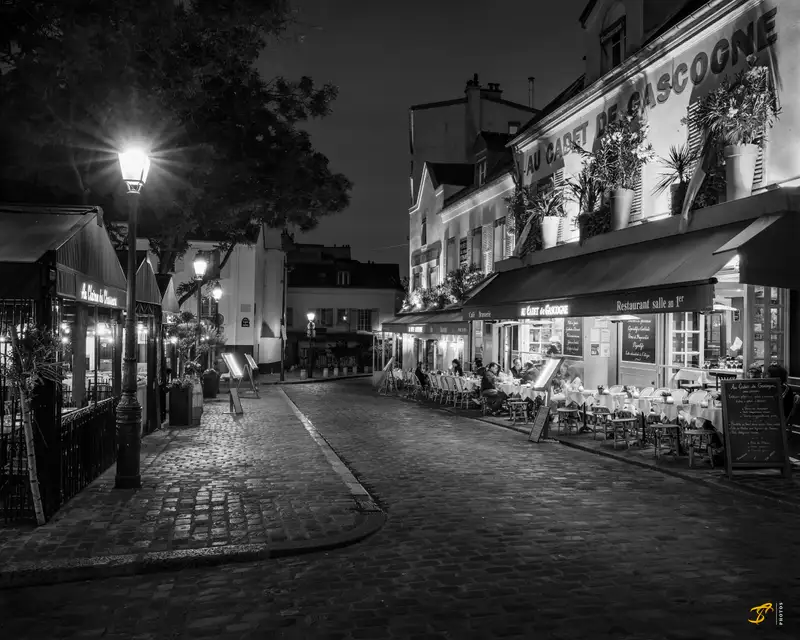 Cafes in Montmartre, Paris, France, 2021