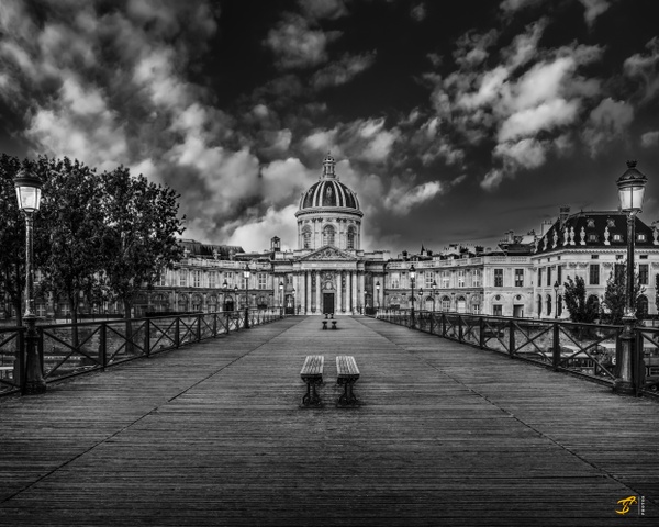Pont des Arts, Paris, France, 2020 - Paris B&amp;W - Thomas Speck Photography