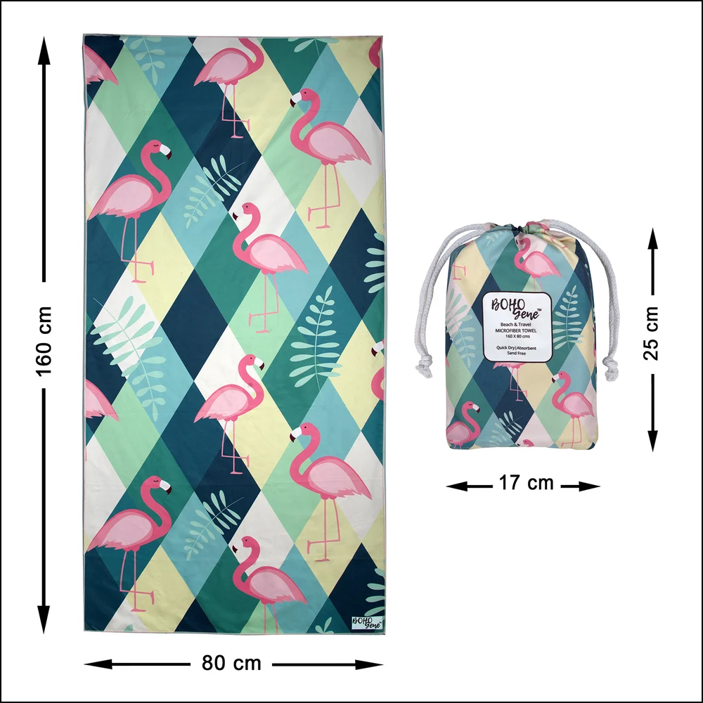 Beach-Towel-Flamingo