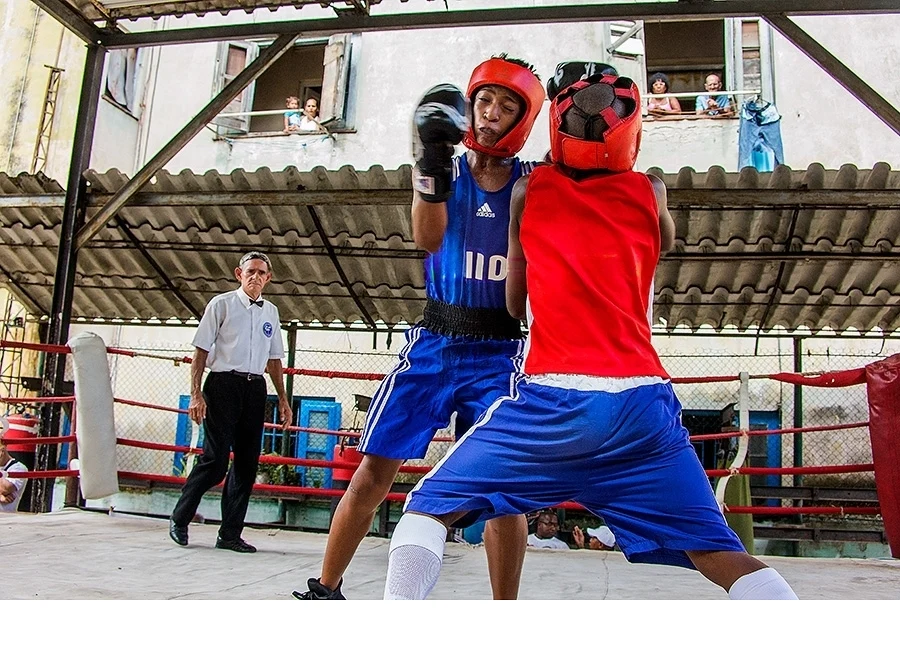 'Boxing is a hugely popular sport in Havana. There are numerous boxing clubs where youth congregate to learn boxing skills, trai